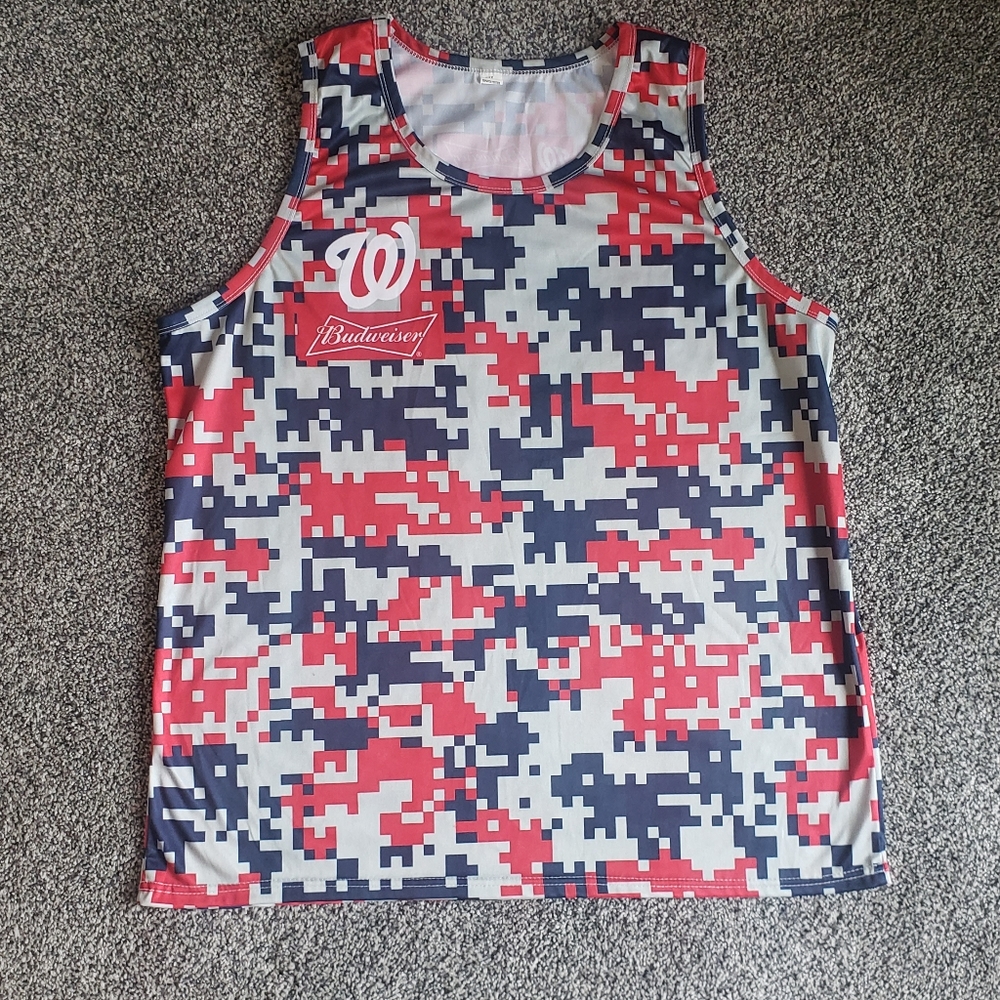 Budweiser and Washington Nationals mens tank top